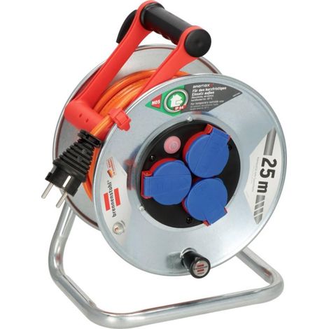 Brennenstuhl Carrete de cable IP44 naranja 25 m