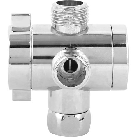 Robinet inverseur de douche multifonction G1/2 à 3 voies avec support de pommeau de douche, accessoire de salle de bain (Type 2) (1/5)