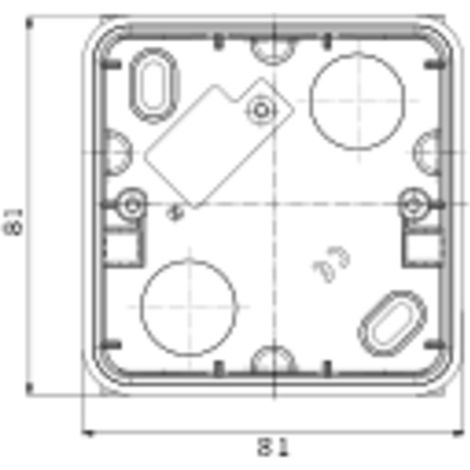 Gewiss - Aufputzdose für Steckdose mit RCD und UP-RCD, IP44 - GW95527