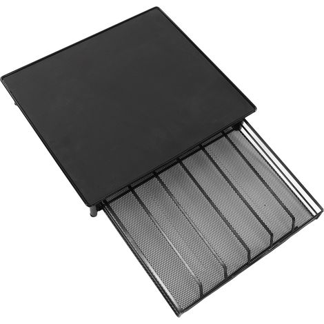Boîte de rangement pour capsules de café, capacité 36 capsules, support en fer, tiroir pour la maison, le café ou le bureau, noir (1/5)