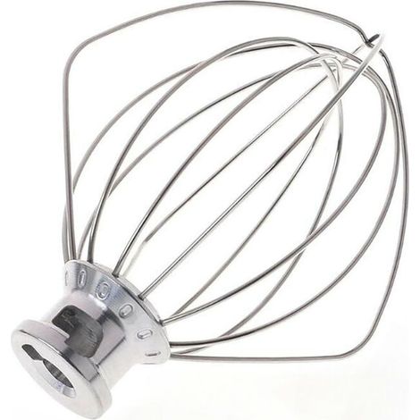 Fouet à Fils K45WW compatible pour KitchenAid KSM90 K45 KSM150 en Acier Inoxydable Fouet Mélangeur Planétaire pour œufs et gâteaux (taille 4.5QT / 4.3 L) (1/4)