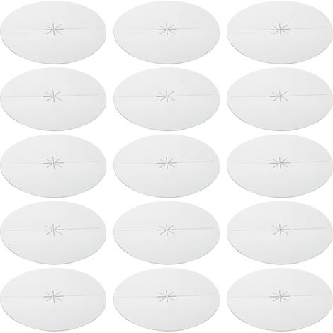 Protecteurs la Cire d'Abeille Argentés, Lot de 100 Disques Pratiques pour Bougies Auriculaires, Protection les Brûlures des Mains Lors des Soins des Oreilles (1/5)