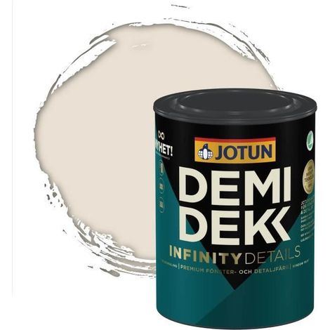 Peinture Bois - JOTUN - Lasure Opaque Satinée - RAL 9001 - 0,75L - Blanc Crème (1/2)