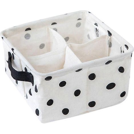 Aufbewahrungsbox mit 4 Fächern für Kleidung, Schubladeneinsätze, Organizer für Socken, BHs und Unterwäsche. – 20 x 10 cm (1/4)