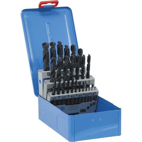 Coffret de 25 forets métaux HSS taillés meulés de 1 à 13mm (1/3)