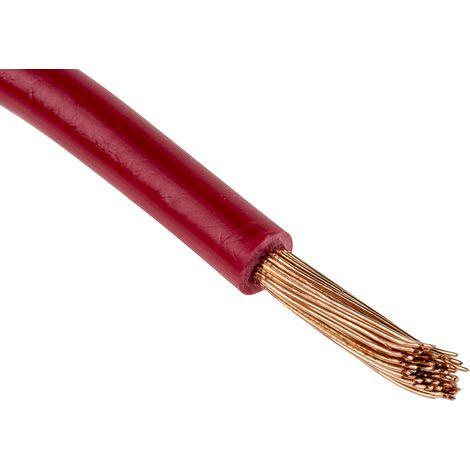 Câble triple homologation RS PRO, Rouge, Section 4 mm² 12 AWG, 1 kV, , Triple homologation PVC ( Prix pour Bobine de 100 Mètres )