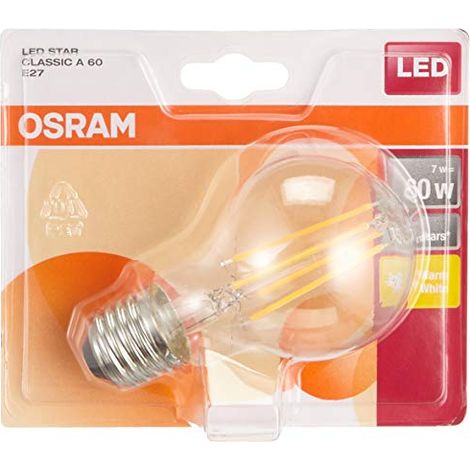 6W Led Lampadina A60 Retrofit E27 Klar (1/4)