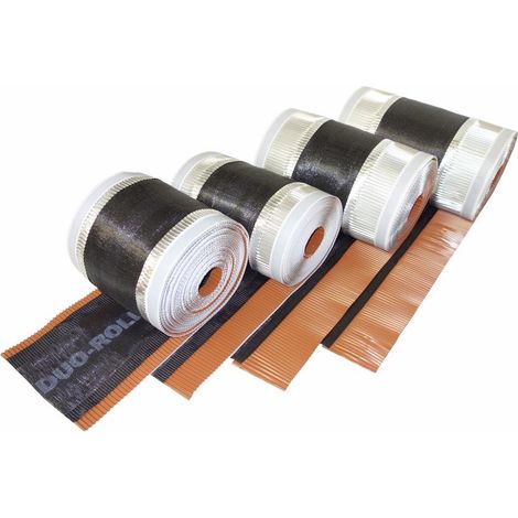 Ubbink – Closoir de faîtage aluminium 10 m x 360 mm – Bandes adhésives Butyl – Ventilation efficace – Protection contre infiltrations – 204767