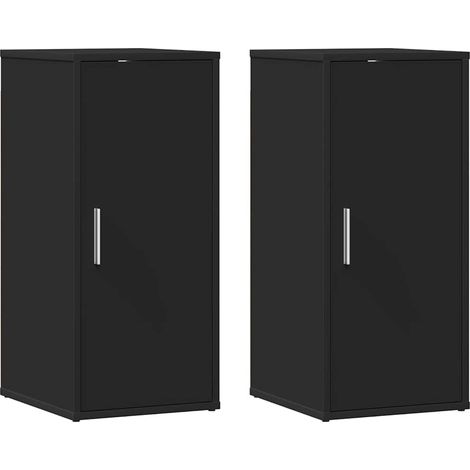 Meuble à chaussures,Armoires à chaussures 2 pcs Noir 32x35x70 cm Aggloméré CFW8353956 (1/5)