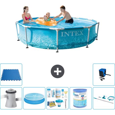 Intex Piscine Tubulaire Ronde - 305x76 cm - 8-pièces S41407 (1/5)