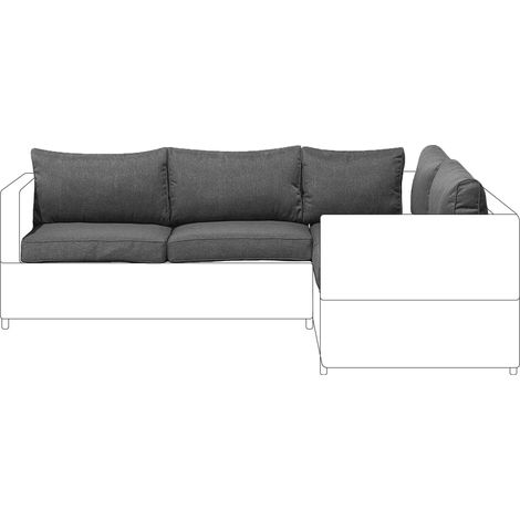 Outdoor Cushion Cover Set AVOLA Dark Grey (1/5)