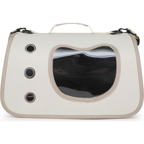 Sac de Transport pour Chat d'été Souple Double Verrou Anti Fugue Ventilation Maximale Poids Léger et Pliable pour Chiens jusqu'à 6kg (40x26x22cm) (1/5)