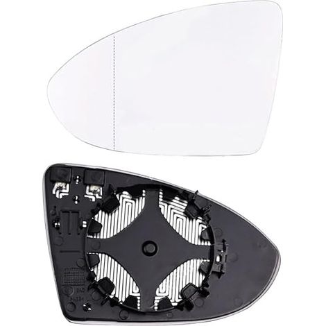 Right Driver Side Wing Mirror with Bracket Plate and Removal Tool, Spherical Heated Glass for Car, Accurate Replacement for Side Mirror (1/5)