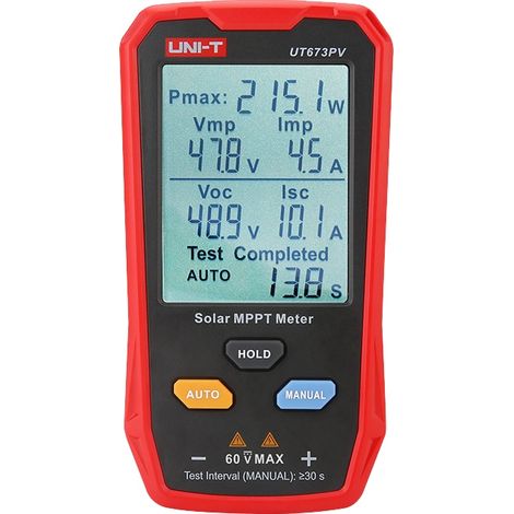 Appareil de mesure solaire MPPT UNI-T UT673PV (1/5)