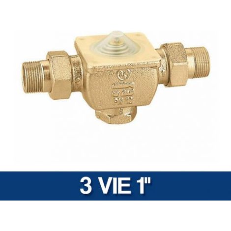 Valvola di zona a pistone a 3 vie Caleffi 633 1" (1/4)