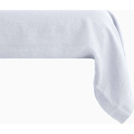 Taie de traversin Palace pur coton teint lavé, 63 fils/cm² Vent du sud - Palace Neige - 43 x 195 cm - Palace Neige -
