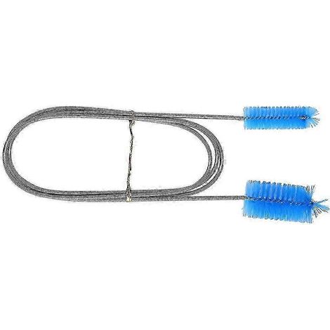 Brosse de nettoyage double tête pour aquarium, brosse de nettoyage pour tuyau d'aquarium à ressort (1/5)