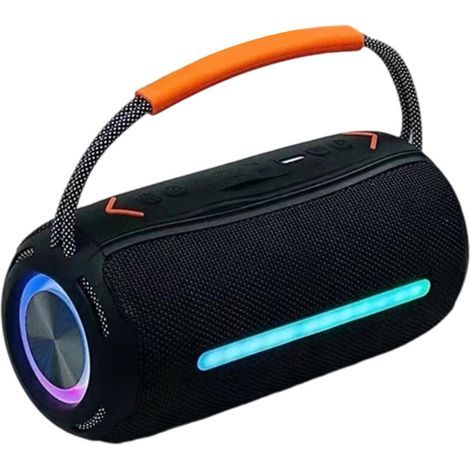 X360 20W Outdoor-Bluetooth-Lautsprecher, leistungsstarker RGB-TWS-Stereo-Bluetooth-Subwoofer. Wasserdicht nach IPX6. Mit UKW-Radio.