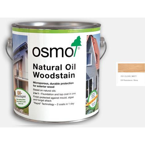 Osmo Natural Oil Woodstain - Clear (Matt) - 750ml