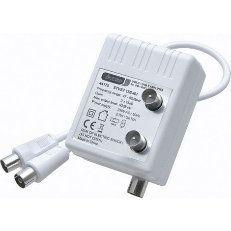 Amplificateur d'antenne - VIVANCO - STVZV 15S-NJ - Double - Couleur Blanc - Fréquence 47-862 Hz