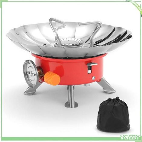 Cuisinière de camping - FAFEICY - Allumage électronique - 1400 W - Pliable avec sac - Inox antidérapant (1/5)