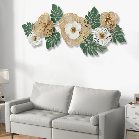 Wohnzimmer Wanddekoration, Blumen Wanddekoration, Metall hängende Dekoration