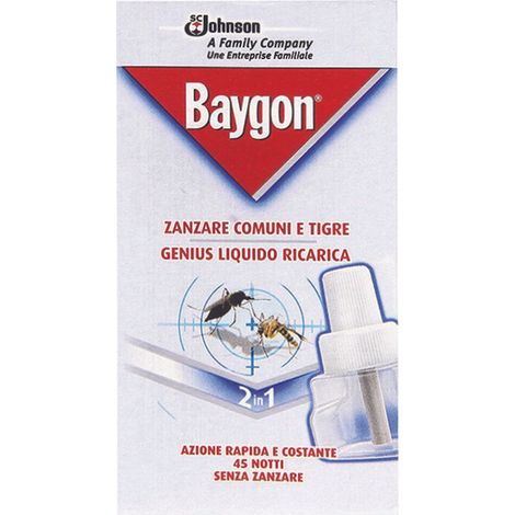 Baygon genius ricarica liquida 45 notti