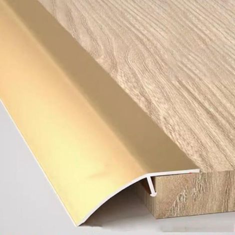 Suitable for doors/carpets/tiles/irregular floors/wooden floor tiles transition strips, aluminum threshold ramps, threshold strips, 52 mm wide,gold