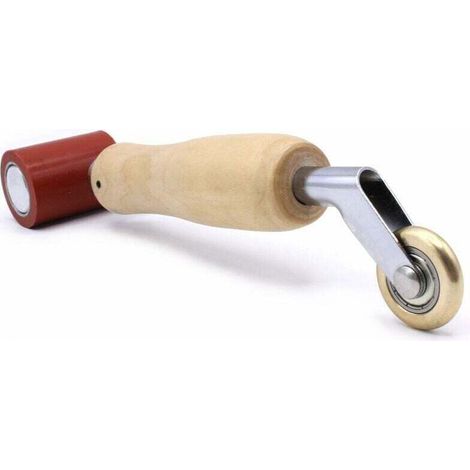Rouleau de pression professionnel 45mm - Silicone + laiton - Outil couvreur pour diffuseur air chaud - Précis et durable - Professionnels du bâtiment (1/4)