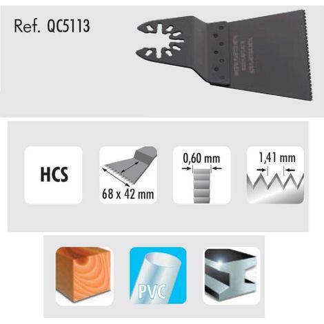 DUVER hoja de sierra oscilante 68x42 mm qc5113 , 
