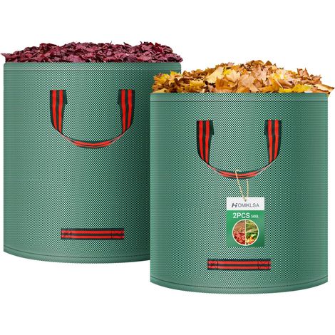 Lot de 2 Sacs Déchets Verts 500 L, Sac Jardin Résistant pour Végétaux (1/5)