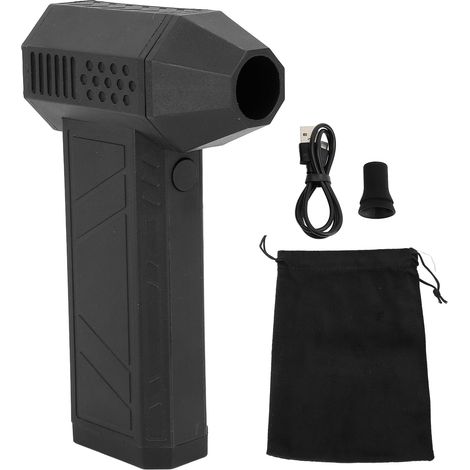 Ventilatore a getto da 130000 giri/min, portatile, senza fili, elettrico, aspirapolvere con velocità regolabile e grande capacità per tastiera auto (1/4)