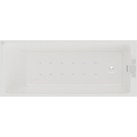 Slim Edge 1700mm x 700mm 12 Jet Chrome Easifit Single Ended Spa Bath (1/5)