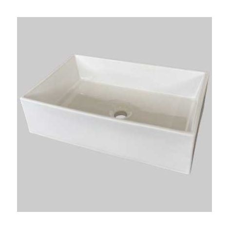 Lavabo appoggio in ceramica rettangolare 60 - cm 59x38