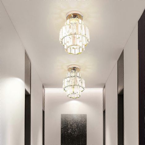 Plafonnier semi-encastré 2025 Mini lustre en cristal, luminaire moderne en cristal (1/5)