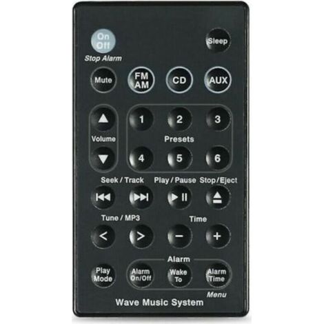Ersatz-Fernbedienung für Bose Wave Musiksystem, Soundsystem AWR1B1 AWR1B2 AWRCC1 AWRCC2 AWRCC3 Jalleria