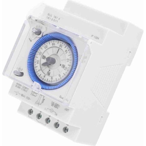 Minuterie mécanique, intervalles de 15 minutes, minuterie électrique robuste SUL181d pour chauffe-eau, lampadaires, irrigation, bureau, contrôle XXW (1/4)