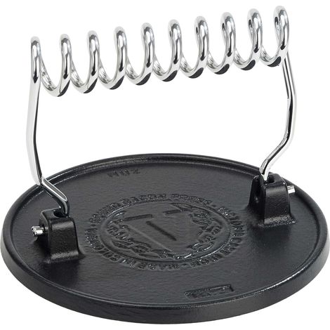 Victoria 36843 Smash Burger Press, Presse Viande Hachée, Fonte 16,5cm pour Grillades, sans PTFE  Noir (1/5)