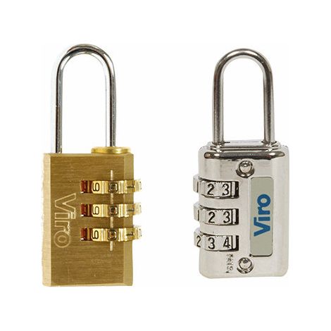 Candado de combinación Viro 40479 – arco Ø 30 mm – Hecho en Italia
