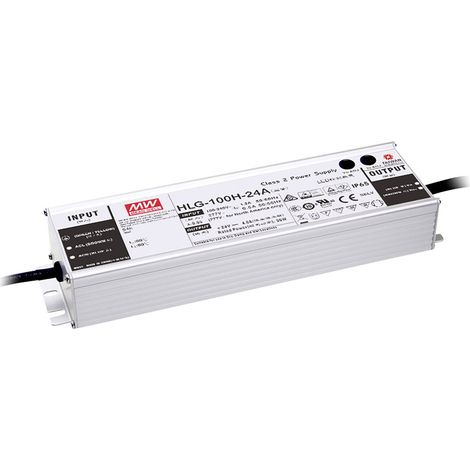 Mean Well HLG-100H-24A LED-Treiber, LED-Trafo  Konstantspannung, Konstantstrom 96 W 4 A 24 V/DC PFC-