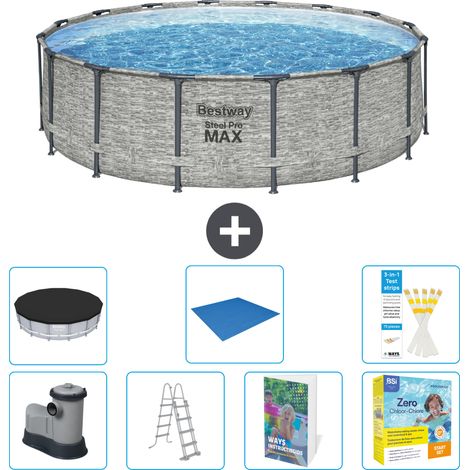 Bestway Steel Pro MAX Rund - 488x122 cm - 8-teilig S546