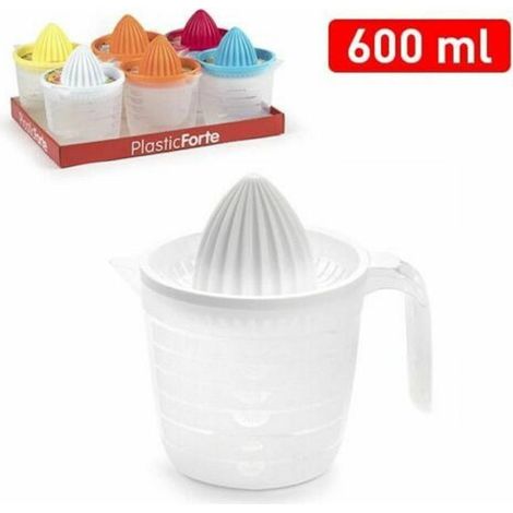 TrAdE Shop Traesio - Set 6 Pezzi Caraffa Spremiagrumi Spremi Agrumi In Plastica Colorata 600 Ml -