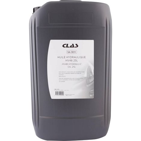 25 litres d'huile hydraulique HV46 (spécial ponts élévateurs) - SA 3011 - CLAS Equipements