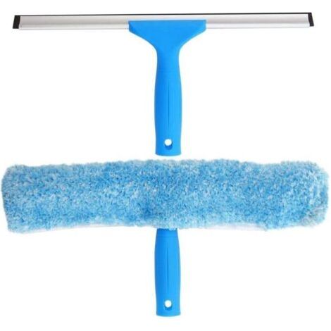 Raclette à vitre Professionnelle avec Brosse Microfibre, Largeur 30 cm