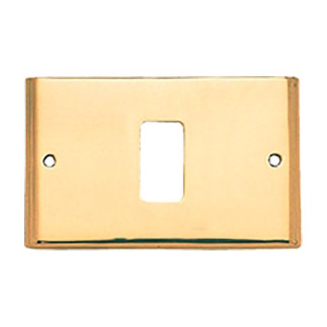 PLACCA COPRIFRUTTI COTTALI - OTTONE POSTI 1 MM 125X74 MAGIC/VENUS- 2 pezzi