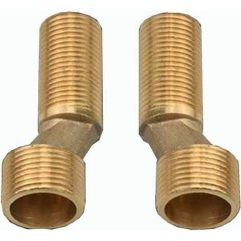 Robinet de douche de baignoire offset Connect, réducteur de coude en laiton, bras oscillant réglable, offset Connect 1 / 2 3 / 4, offset Connect 2 / 2 3 / 4, or (1/2)
