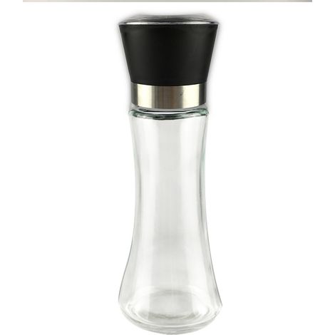 Moulin à poivre manuel en acier inoxydable avec moulin à épices en verre (1/5)