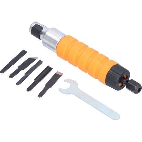 Electric chisel, G tool, High thermal efficiency wood kit for suspended grinder, vibration with storage box. (1/4)