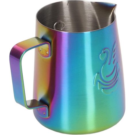 380-ml-Milchaufschäumkännchen, Edelstahl-Ausgießer für Latte Macchiato (1/5)