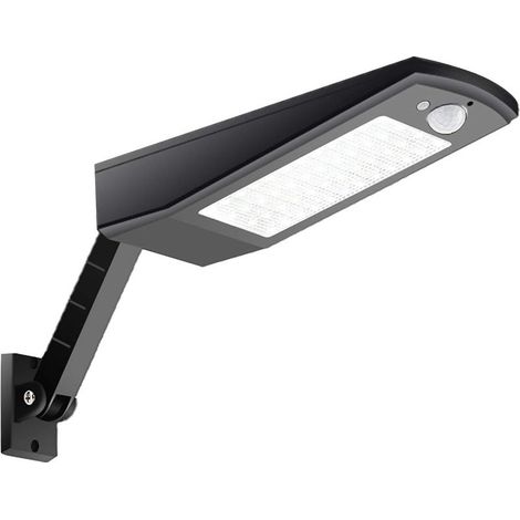 L'éclairage extérieur 48 conduit 900lm capteur lampes led mur solaire (ip65 adjustable pole d'urgence étaient imperméables 4 modes de clture du jardin terrasse le pont yard allée escaliers [Classe éne